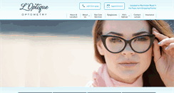 Desktop Screenshot of loptiqueoptometry.com